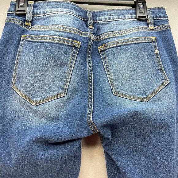 Miss Me Women's Ankle Skinny Size 27 (4)  Medium Denim Wash Embroidered Ankles - Picture 8 of 12